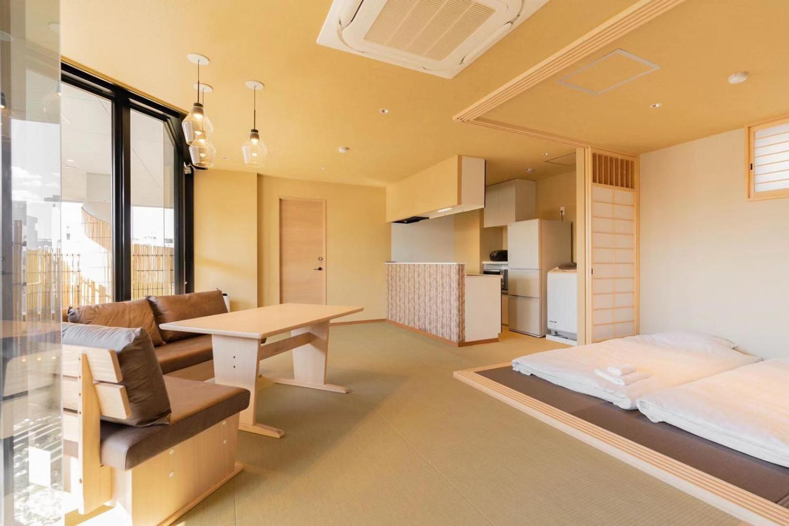 東瀛stays 6階 ゆったり庭付きワンフロア部屋 Осака Экстерьер фото